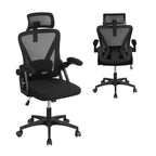 Ergonomic Mesh Office Chair with Adjustable Lumbar Support & Headrest, Black