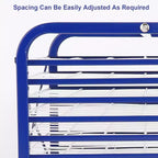 Mobile Art Drying Rack with 16 Adjustable Wire Shelves and Wheels