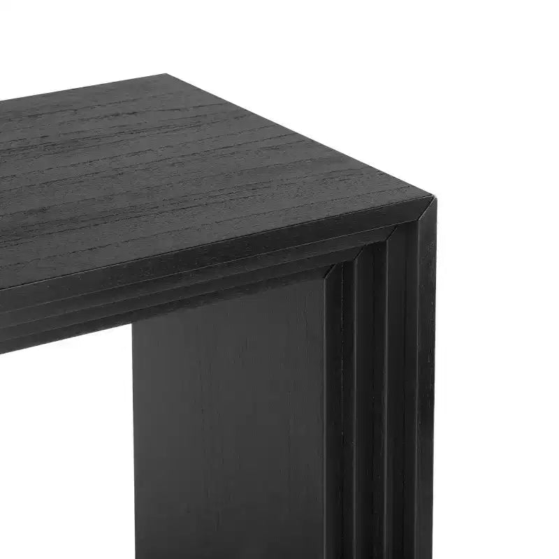 Modern Paulownia Wood Veneer Entryway Console Table, 59" Wide
