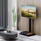 Floor TV Stand with Height Adjustment & AV Shelf for 32-70" TVs