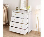 4-Drawer Tall Dresser for Bedroom, Closet & Living Room Storage