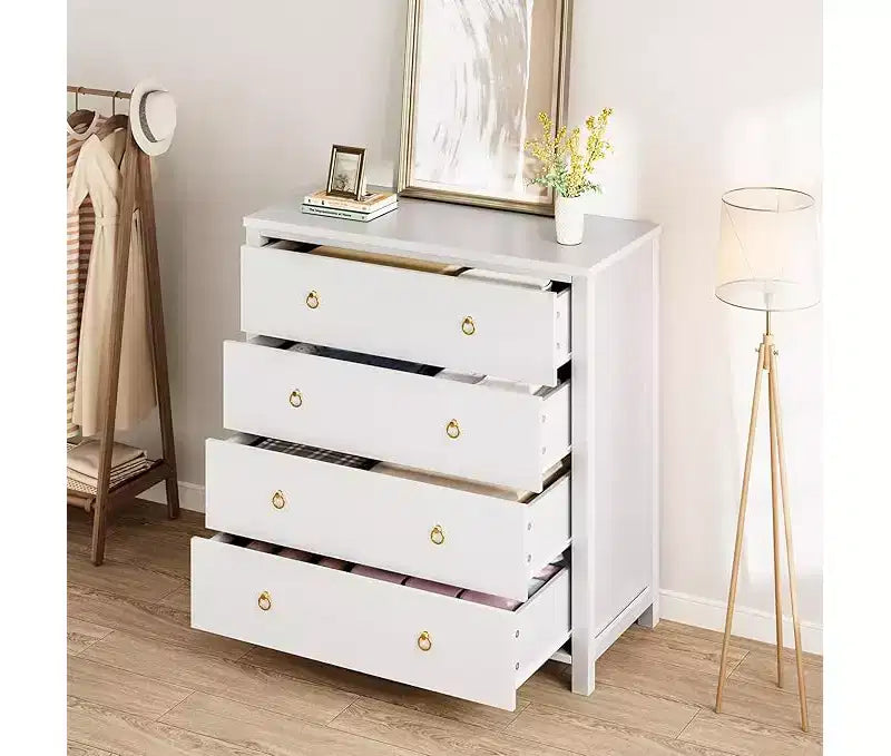 4-Drawer Tall Dresser for Bedroom, Closet & Living Room Storage