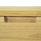 31.5" Square Solid Recycled Teak Coffee Table with 2 Drawers