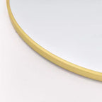 58"x18" Arched Full Body Mirror, Gold Frame, Freestanding or Wall Mounted