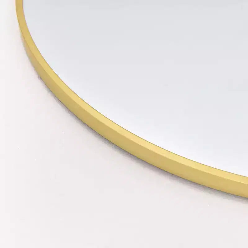 58"x18" Arched Full Body Mirror, Gold Frame, Freestanding or Wall Mounted