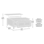 Farmhouse Lift-Top Coffee Table with Hidden Storage & Drawer