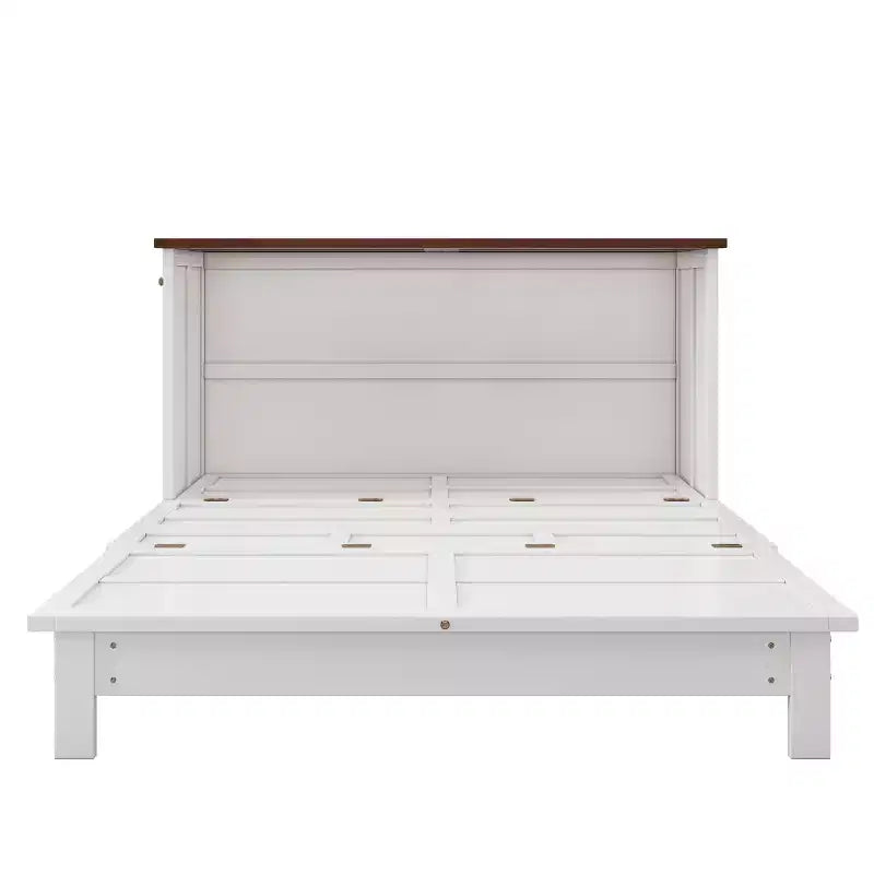 Modern Murphy Bed Chest with Charging Station & Storage Drawer