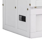 Modern Murphy Bed Chest with Charging Station & Storage Drawer