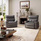 27" Oversized Manual Recliner Chair with Lumbar & Arm Support for Living Room & Bedroom