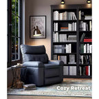 27" Oversized Manual Recliner Chair with Lumbar & Arm Support for Living Room & Bedroom