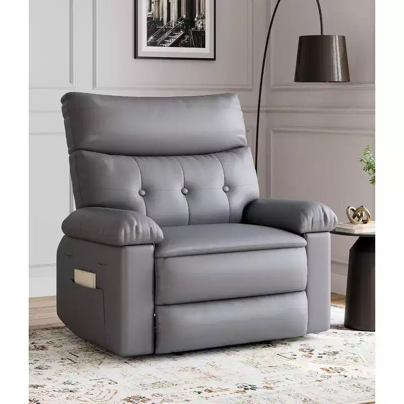 27" Oversized Manual Recliner Chair with Lumbar & Arm Support for Living Room & Bedroom