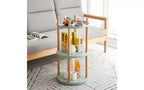 Rotating Adjustable Bookshelves, Multifunctional Standing Storage Bookshelf, Blue