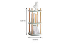 Rotating Adjustable Bookshelves, Multifunctional Standing Storage Bookshelf, Blue