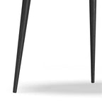 Round Solid Acacia Wood Coffee Table, Cognac, Flared Metal Legs, 30"