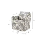 Mitchell Wide Seat Swivel Armchair