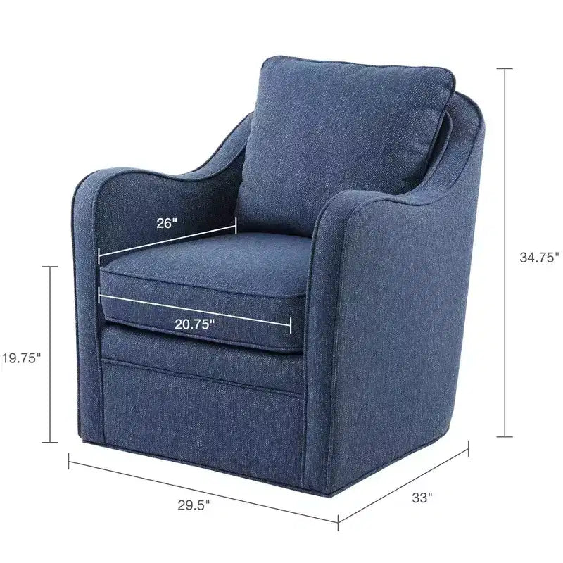 Mitchell Wide Seat Swivel Armchair