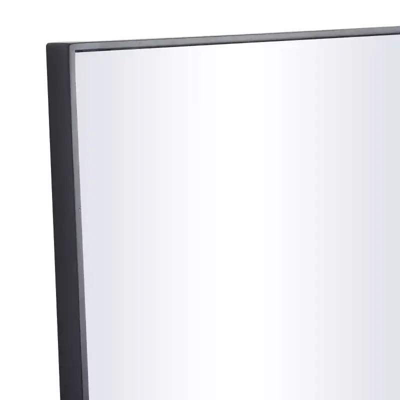 Rectangle Wall Mirror with Thin Wood Frame, 30"x14"
