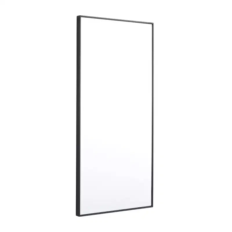 Rectangle Wall Mirror with Thin Wood Frame, 30"x14"