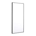 Rectangle Wall Mirror with Thin Wood Frame, 30"x14"