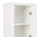Armadio alto da bagno in MDF bianco da 67 pollici
