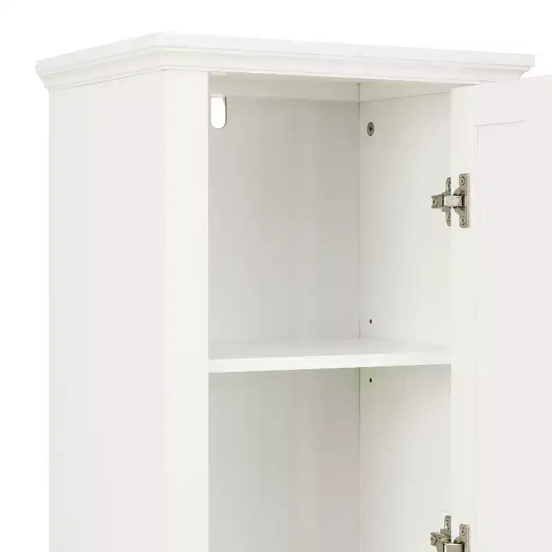 Armadio alto da bagno in MDF bianco da 67 pollici