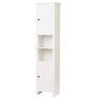 Armadio alto da bagno in MDF bianco da 67 pollici