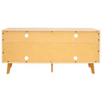Mid-Century Modern TV Stand Console with Storage Cabinet and Shelves for 58" TV